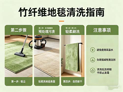 竹纤维地毯清洗